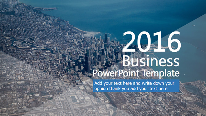 Business PPT template visionary atmosphere