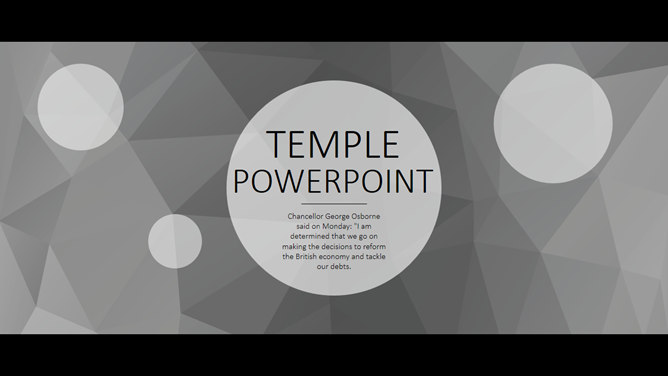 비즈니스 PPT 와이드 스크린 검은 색 테두리 대기 템플릿
