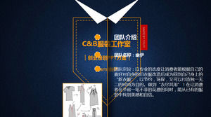 C & B estúdio roupas programa de planejamento de negócios classe vestuário requintado modelo de ppt