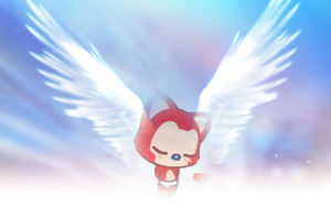 Alfon Cartoon angel image de fond diaporama