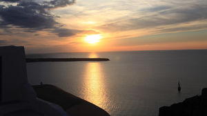 海岸線の夕日の美しさのPPTの画像