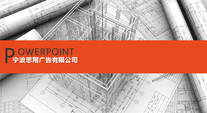 modelo de relatório de trabalho ppt projeto de design de projeto de construção