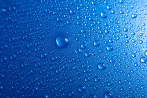 Crystal water droplets dark blue background picture
