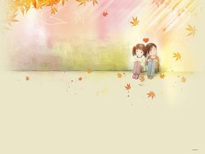 Cute two little guess ppt background picture