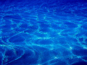 Глубокое море водяной знак эффект фоновое изображение