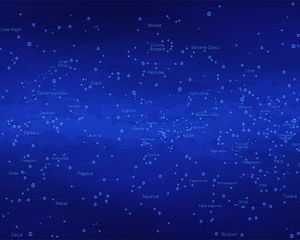 Draw a cosmic star blue technology background image