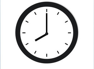 Dynamic clock ppt animation template
