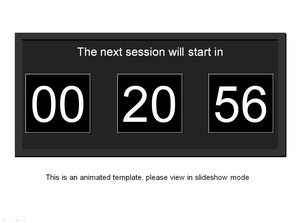 Horloge électronique 20 minutes modèle de compte à rebours