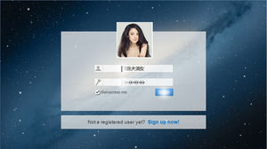 Enter the password to verify the login effect demo ppt template