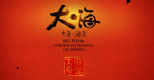 Fantasie-Cartoon-Animation Film "big fish Begonia" @ Guanhai PPT exklusives Original templateFantasy Cartoon-Animationsfilm "big fish Begonia" @ Guanhai PPT exklusive Original-Vorlage