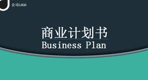 Achatada plano simples e clara do projeto ambiente de negócios modelo comum ppt