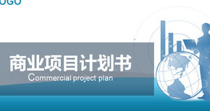 Quadro simples completa e projeto de negócio modelo prático plano de ppt