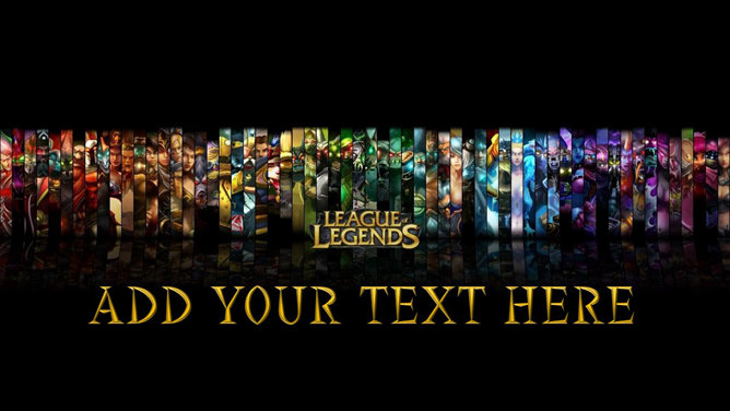 Game "League of Legends" Template tema PPT