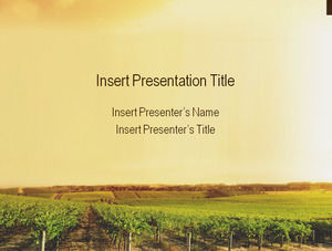 Grape cultivation manor red winery ppt template