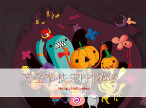 Halloween szczęśliwy - szablon Halloween ppt