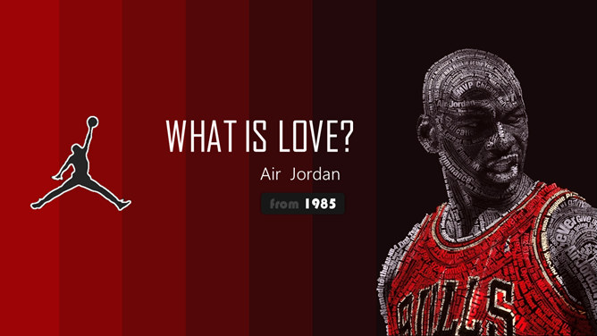 Jordan Jordan basketball brand PPT Templates