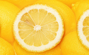 레몬 PPT와 레몬 슬라이스