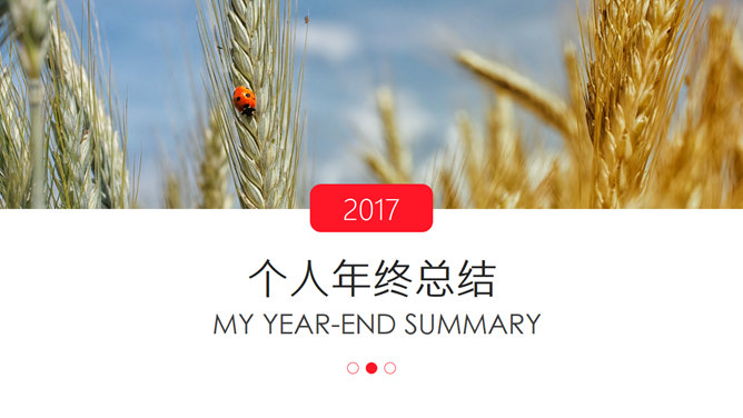 Magazine-style individual year-end summary PPT Templates