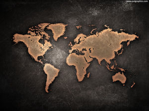 الملمس المعدني صورة خريطة العالم الخلفية