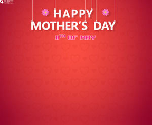 Mother I Love You - Mother 's Day Dynamic PPT Music Greeting Card Template