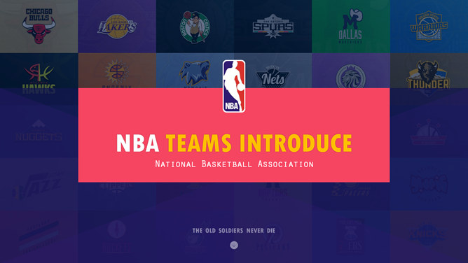 NBA koszykówka gwiazda PPT szablon Wprowadzenie