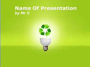 Recycling energy saving environmental protection ppt template