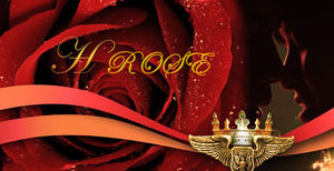 Rose Gambar Big Romantis Valentine ppt Template Day