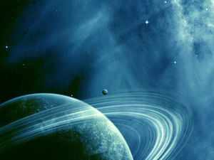 Saturn rodeia a imagem de fundo ppt céu universo