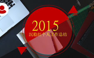 쉔 Dinghong 2015 개인 작업 요약 보고서 PPT 템플릿