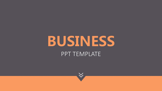 簡單的普通平商務PPT模板
