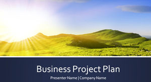Simple enterprise project plan ppt template