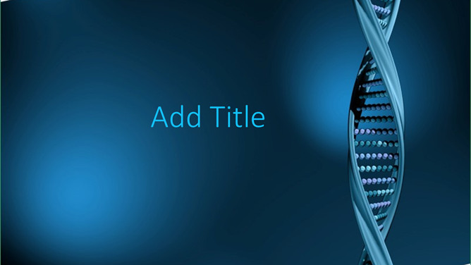 Slide template DNA double helix