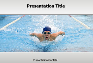 Swimming sports ppt template