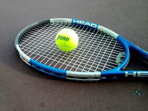 Tennis racket tennis player sports ppt background