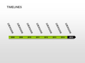 الجداول الزمنية - 14 مجموعات من الجدول الزمني غرامة المواد باور بوينت الرسم البياني
