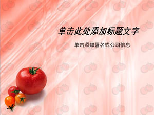Tomate e frutas modelo de ppt