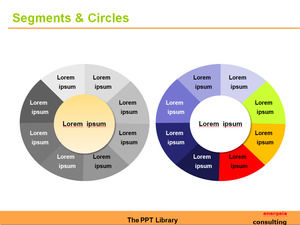Jumlah hubungan skor PPT pie chart template yang Download