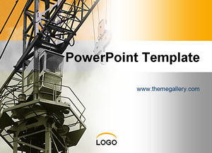 Tower crane - construction of construction industry ppt template