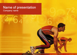 Track and field gioco template ppt
