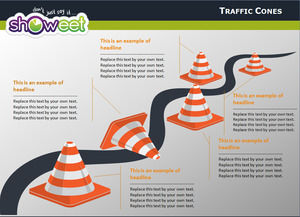 Traffico roadblock materiale di sicurezza ppt