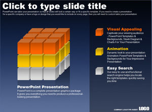 Two sets of cube ppt charts