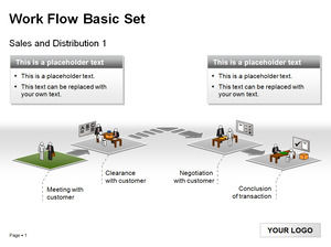 Work Flow Set ppt-Diagramm