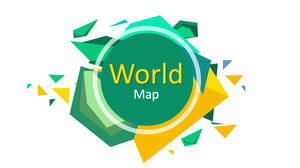 Карта мира карта мира карта шаблон PPT материал