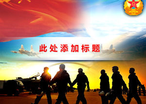 Yingzisashuang 파일럿 공군 워크 요약 보고서 PPT 템플릿